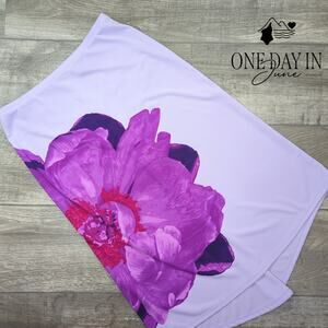 Express Floral Print Midi Skirt Size 8